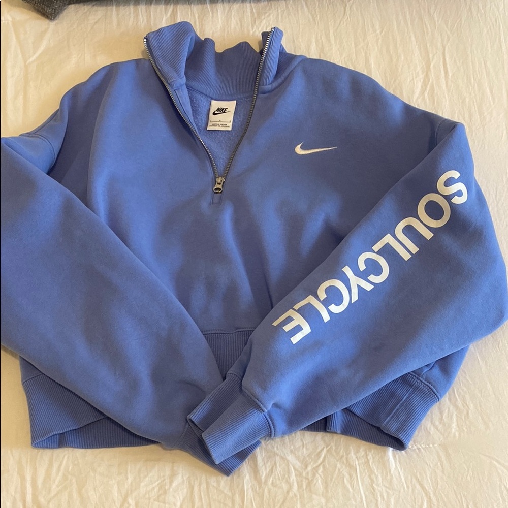 Nike Blue Half-Zip Sweatshirt
